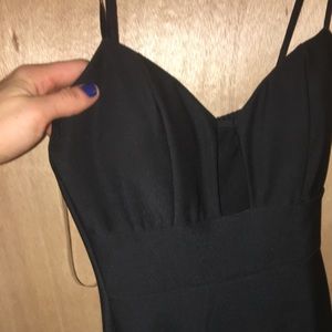 Black mini dress